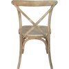 Flash Furniture Advantage Natural With White Grain X-Back Chair X-BACK-NWG